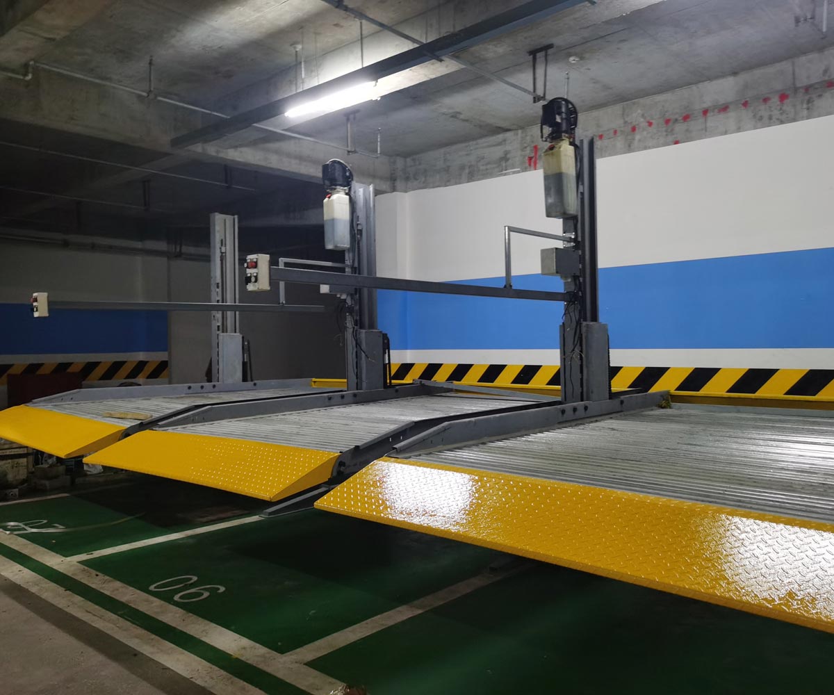 地下室兩柱升降式機(jī)械立體車(chē)庫(kù)